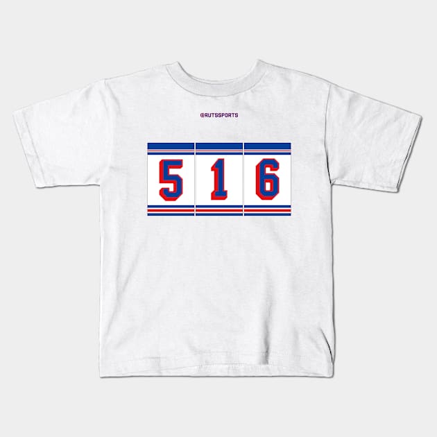 Rep your Area Code (NYR 516) Kids T-Shirt by RUTSSports